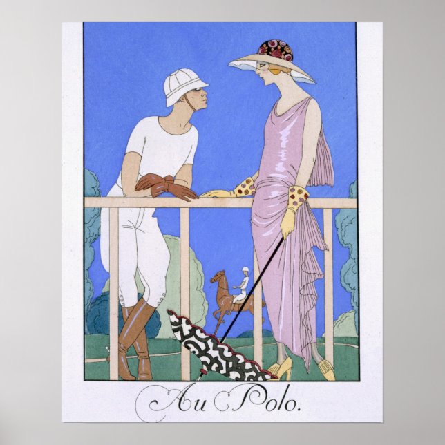 Póster At Polo, 1920-29 (pochoir print) (Frente)