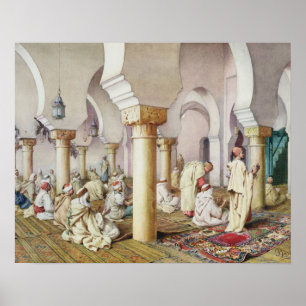 Póster At Prayer in the Mosque, 1884