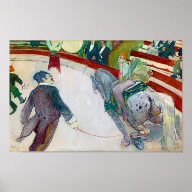Póster At the Circus, Lautrec (Frente)