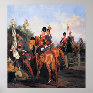 Póster At the Mile Stone, 1859