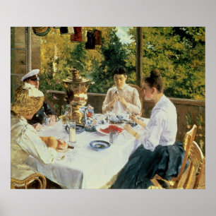 Póster At the Tea-Table, 1888