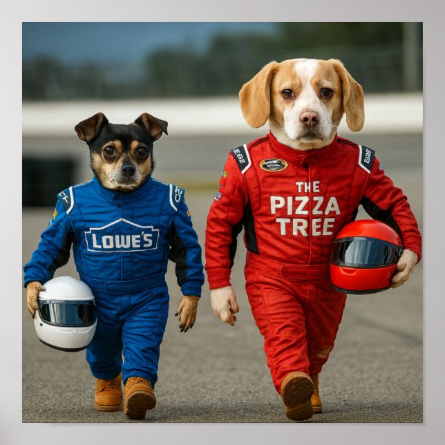 Póster "At The Track" (Frente)