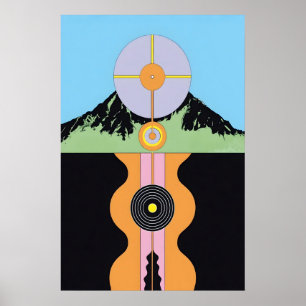 Póster Atami Japonés Abstracto Bauhaus Fórmula Moderno