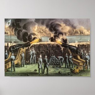 Póster Ataque a Ft. Sumter