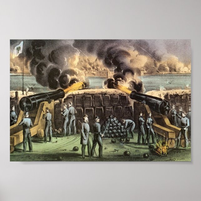 Póster Ataque a Ft. Sumter (Frente)