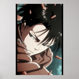 Póster Ataque A Titan Levi
