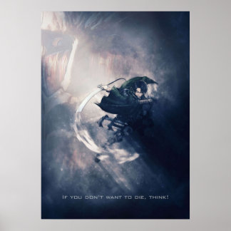 Póster ataque al diseño de titán