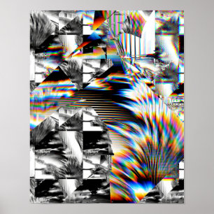 Póster Ataque con arco iris