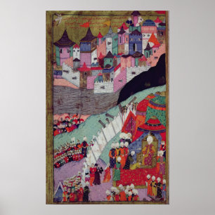 Póster Ataque contra Belgrado en 1521