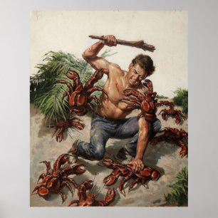 Póster Ataque de cangrejo