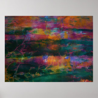 Póster Ataque de color