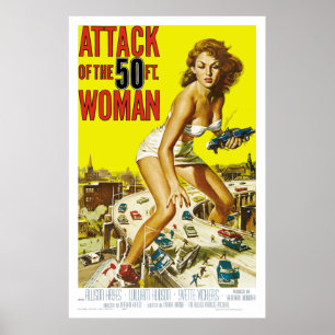Póster Ataque de la mujer de los 50ft