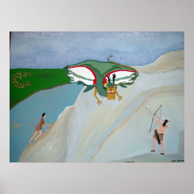 Póster Ataque de pájaro de Piasa (Frente)