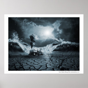 Póster Ataque de pánico o ansiedad PTSD