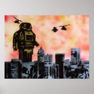 Póster Ataque de robots