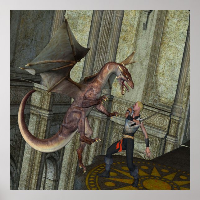 Póster Ataque Dragón (Frente)