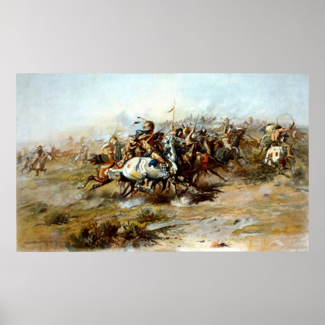 Póster Ataque indio (Frente)