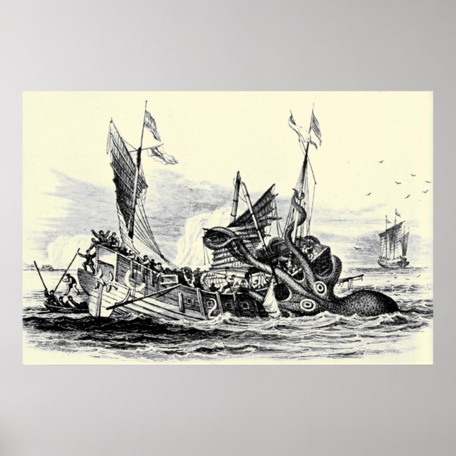Póster ¡Ataque Kraken! Imprimir (Frente)
