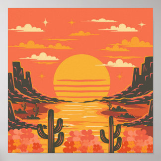 Póster Atardecer