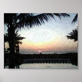 Póster Atardecer,