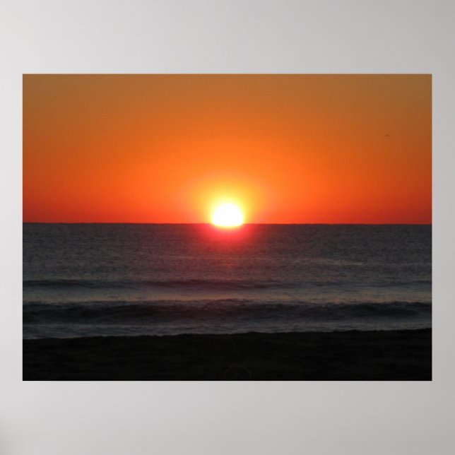 Póster Atardecer, (Frente)