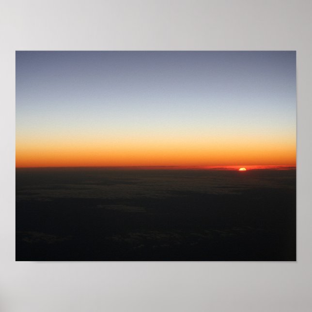 Póster Atardecer a Poster de 35.000 pies (Frente)