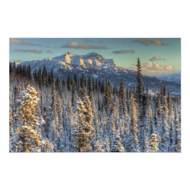 Póster Atardecer al monte Fellows (Anverso)