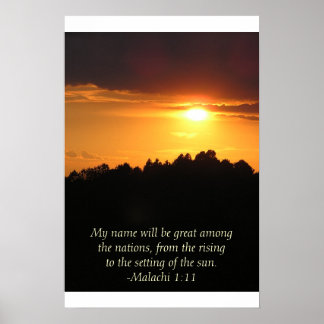 Póster Atardecer Al Pie