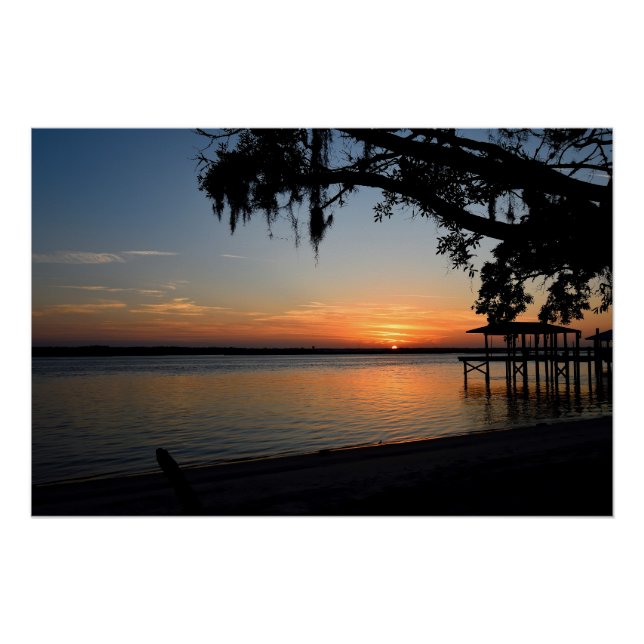 Póster Atardecer al río (Anverso)