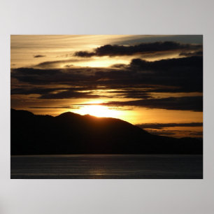 Póster Atardecer de Alaska III Hermosa Fotografía de Alas
