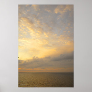 Póster Atardecer de Alaska - Paisaje Costero