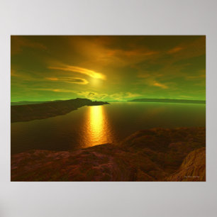 Póster Atardecer de Alien