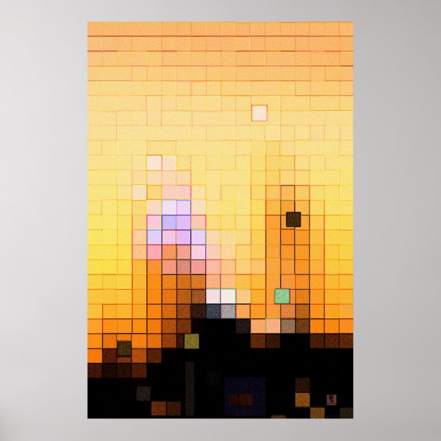 Póster Atardecer de la ciudad (Frente)