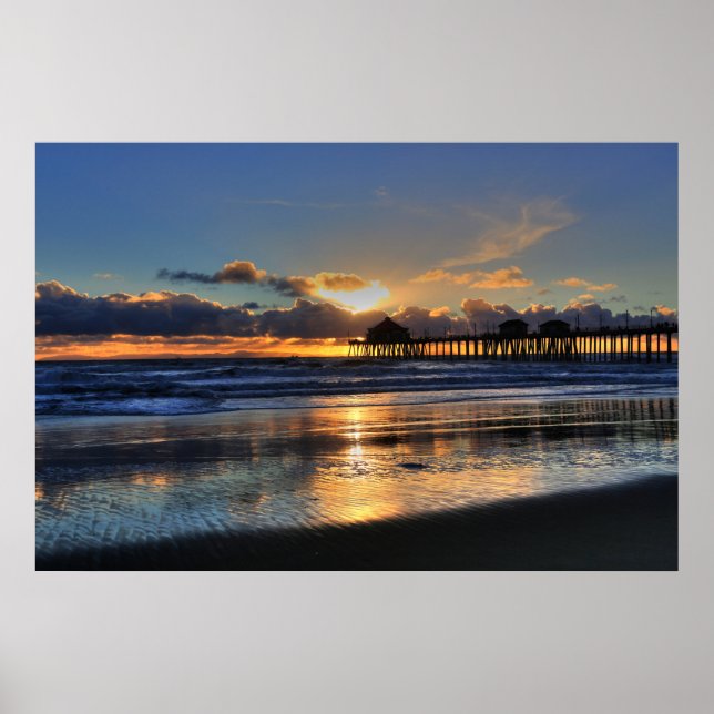 Póster Atardecer de marea baja (Frente)