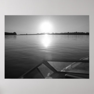 Póster Atardecer de Wakeboard