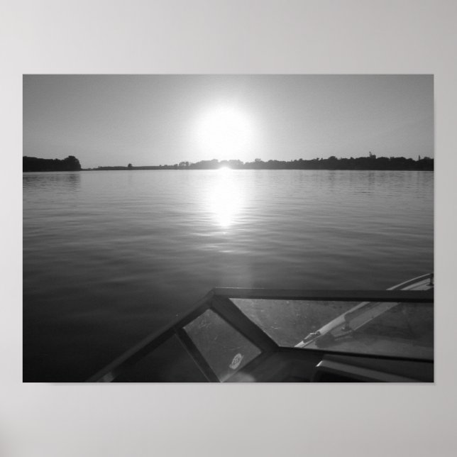 Póster Atardecer de Wakeboard (Frente)
