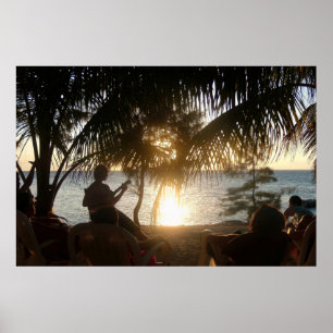 Póster Atardecer del mochilero