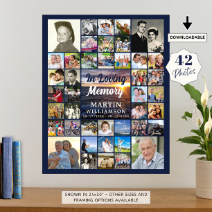 Póster Atardecer del Océano Memorial 42 Fotos En Memoria
