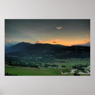 Póster Atardecer desde la dorsal oriental