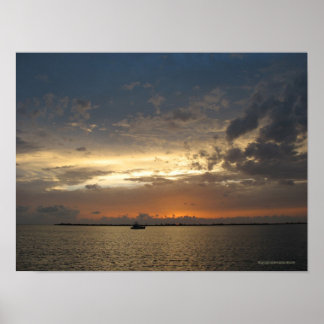 Póster Atardecer en Bahamas 03