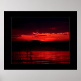 Póster Atardecer en Balaton
