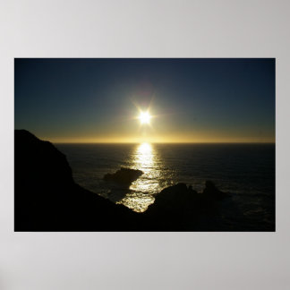 Póster Atardecer en Big Sur