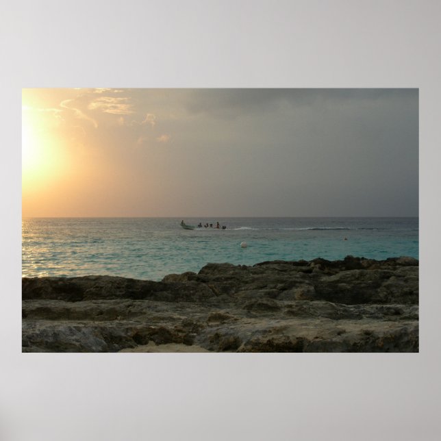 Póster Atardecer en Cozumel (Frente)