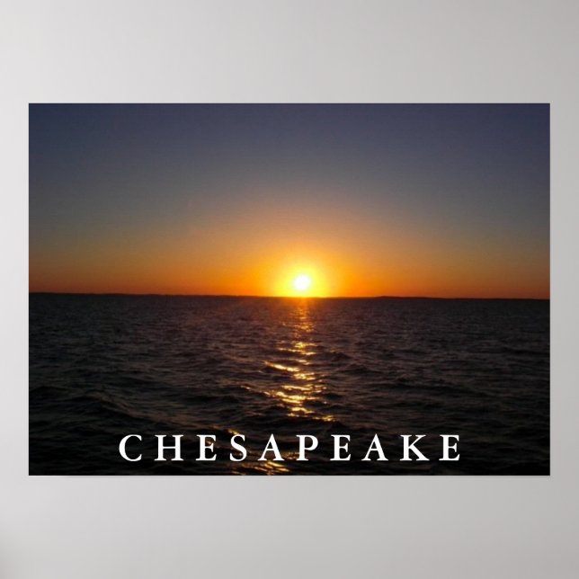 Póster Atardecer en el Chesapeake (Frente)