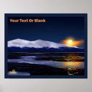 Póster Atardecer En El Hielo