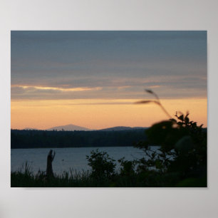 Póster Atardecer en el Monte Kathadin, Maine