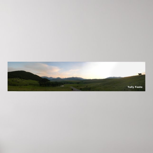 Póster Atardecer en el Rancho Rein (Frente)