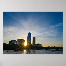 Atardecer en el río Támesis de Londres