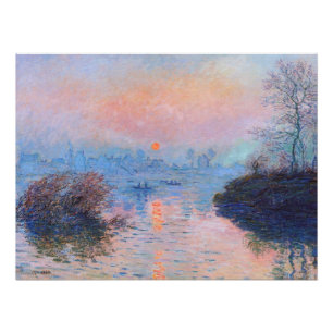Póster Atardecer en el Sena Claude Monet P