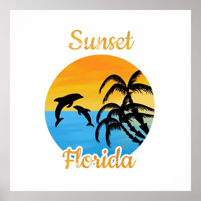 Póster Atardecer en Florida (Frente)